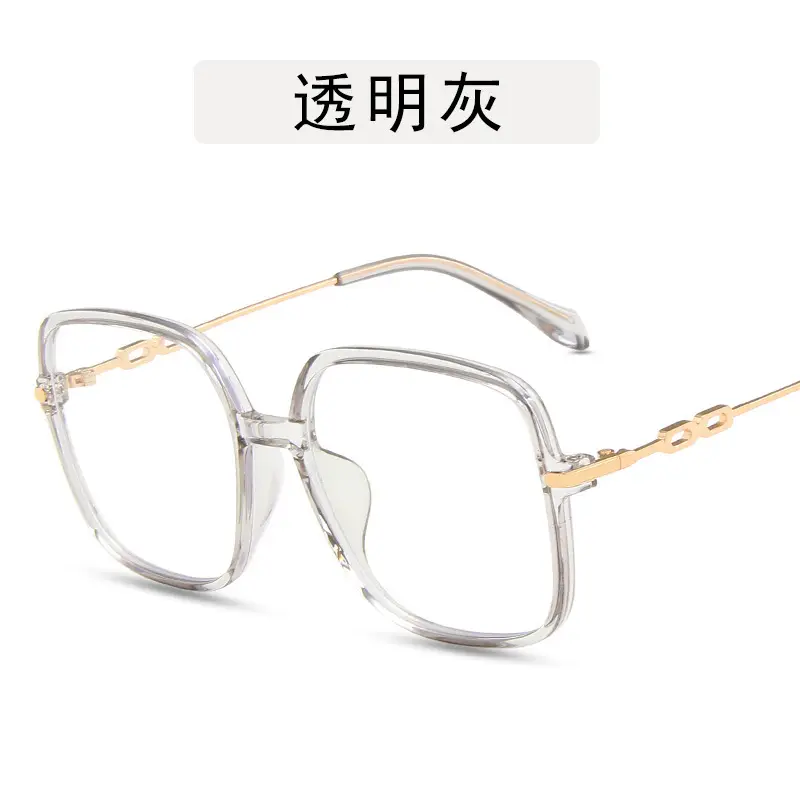 Korean Style Brown Large Frame TR90 Glasses - Image 5