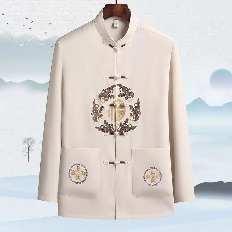 Men's Maroon Tang Suit with Embroidered Coat - Image 12