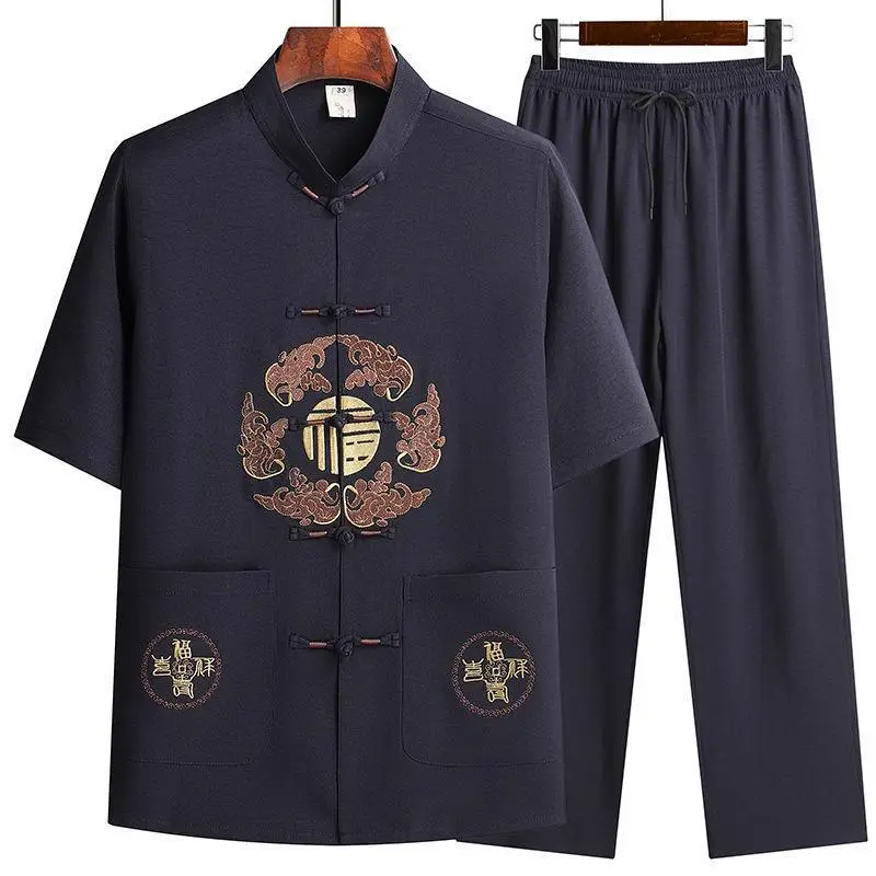 Men's Maroon Tang Suit with Embroidered Coat - Image 15