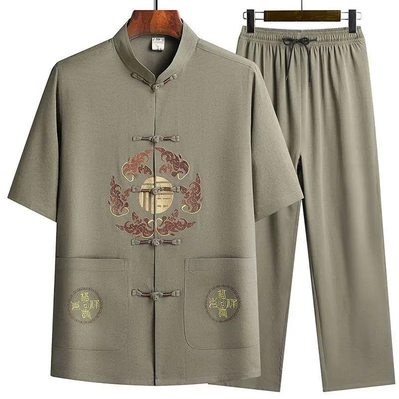 Men's Maroon Tang Suit with Embroidered Coat - Image 16