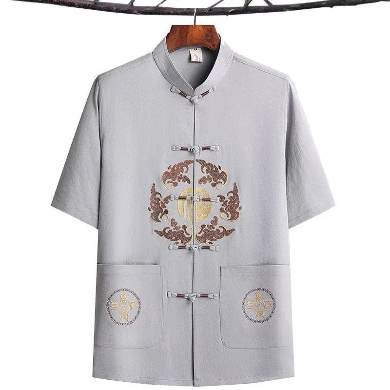 Men's Maroon Tang Suit with Embroidered Coat - Image 20