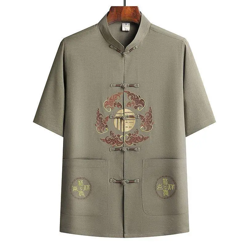 Men's Maroon Tang Suit with Embroidered Coat - Image 22