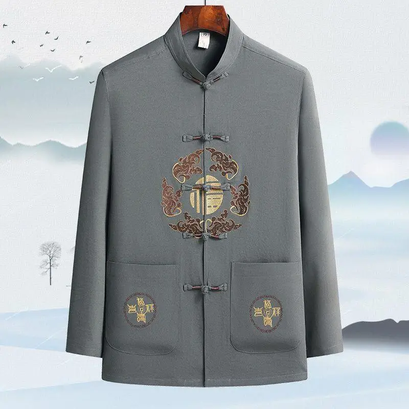 Men's Maroon Tang Suit with Embroidered Coat - Image 7