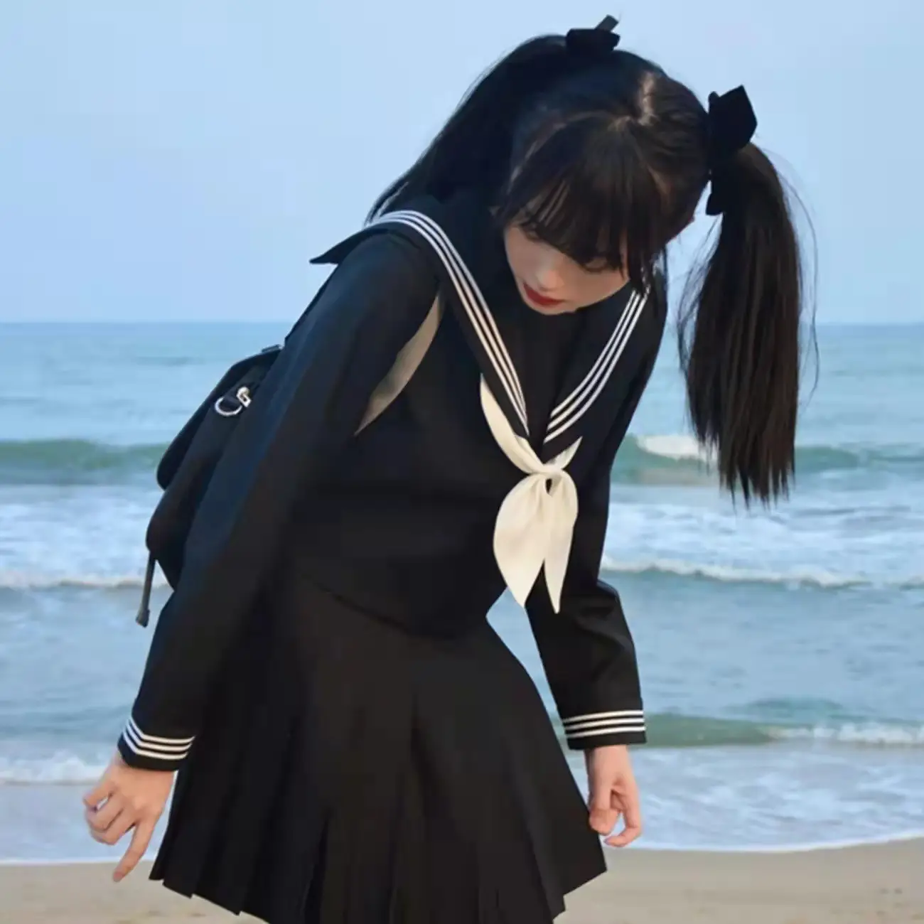 Black Japanese School Uniform Women's Suit - Image 3