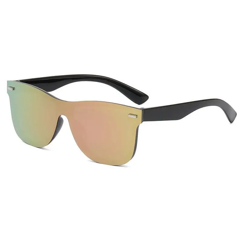 Men Anti-UV Rimless Sunglasses Black Gradient - Image 12