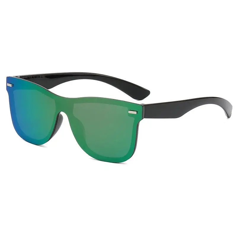 Men Anti-UV Rimless Sunglasses Black Gradient - Image 13
