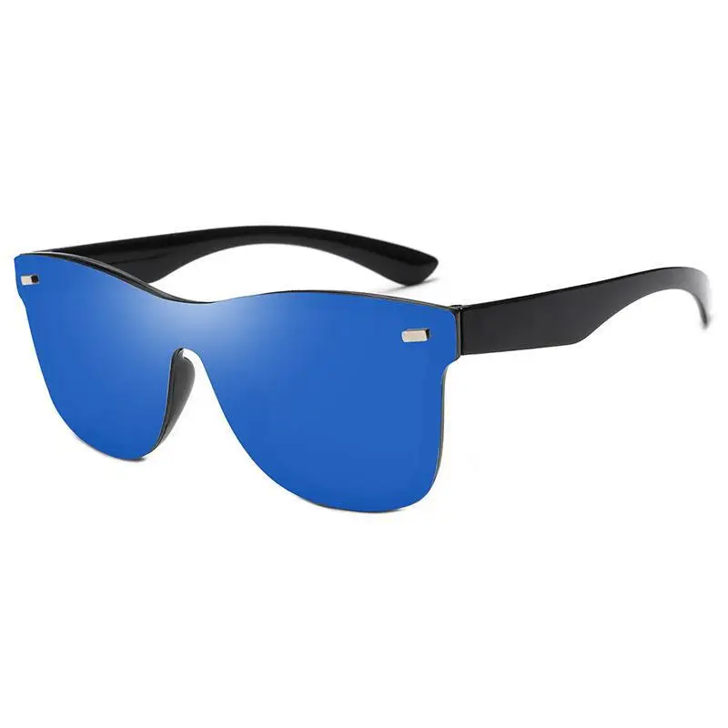 Men Anti-UV Rimless Sunglasses Black Gradient - Image 2