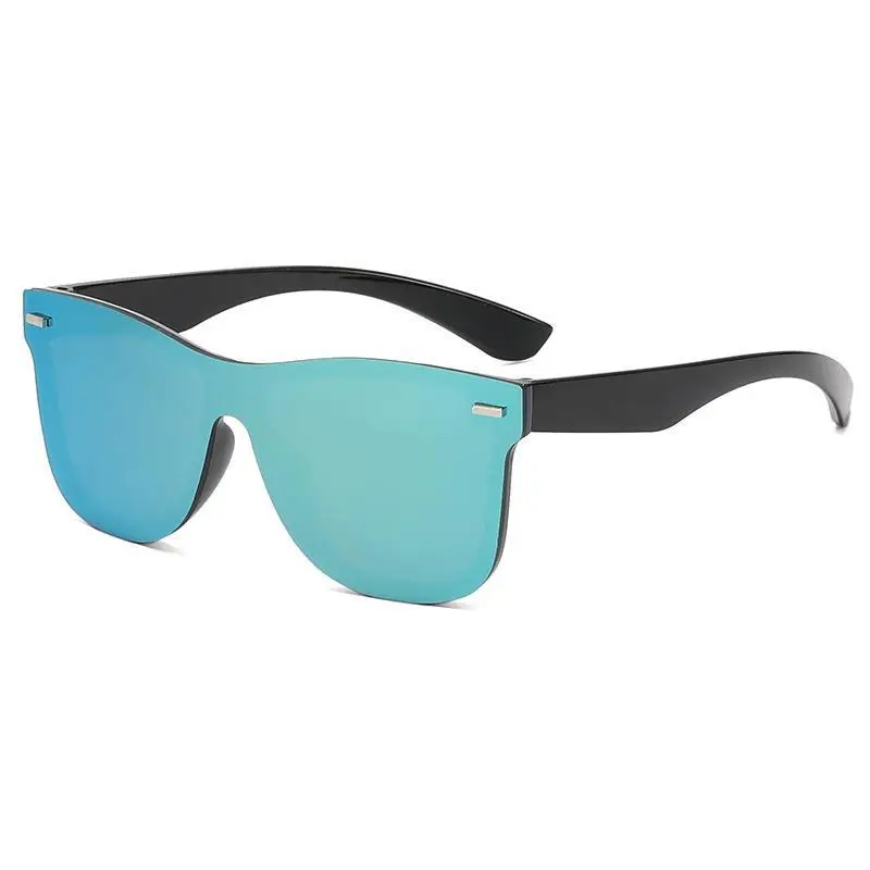Men Anti-UV Rimless Sunglasses Black Gradient - Image 3