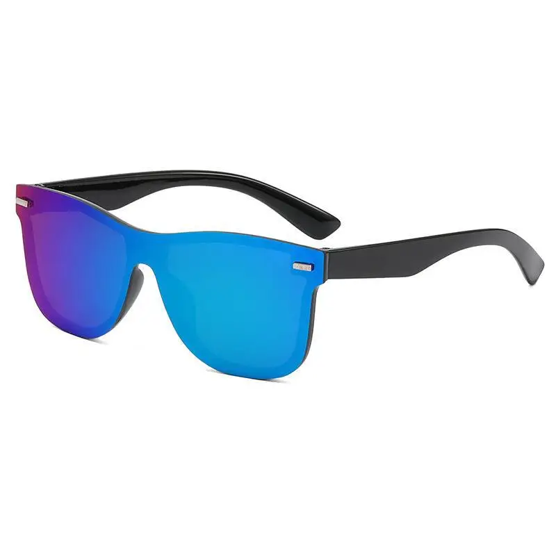 Men Anti-UV Rimless Sunglasses Black Gradient - Image 4