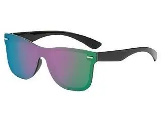 Men Anti-UV Rimless Sunglasses Black Gradient - Image 5