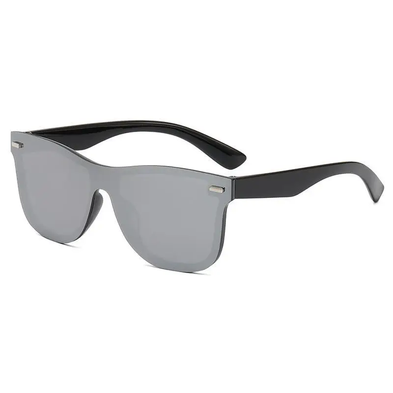 Men Anti-UV Rimless Sunglasses Black Gradient - Image 7