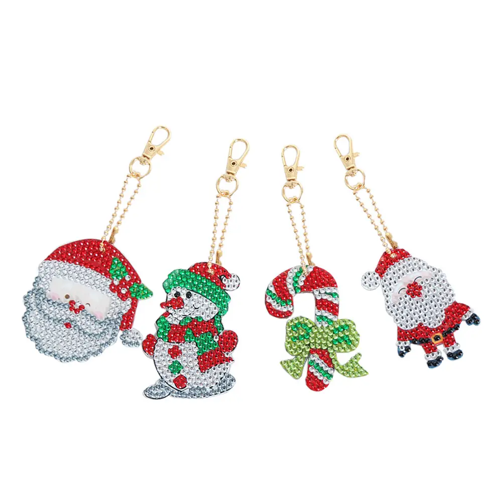 Diamond Embroidered Animal Keychain Set for Girls - Image 27