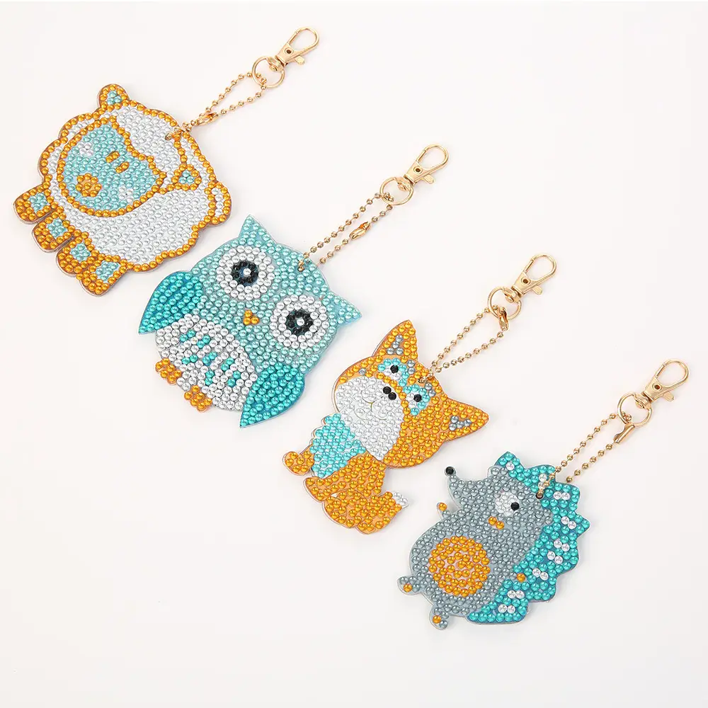 Diamond Embroidered Animal Keychain Set for Girls — feature 4