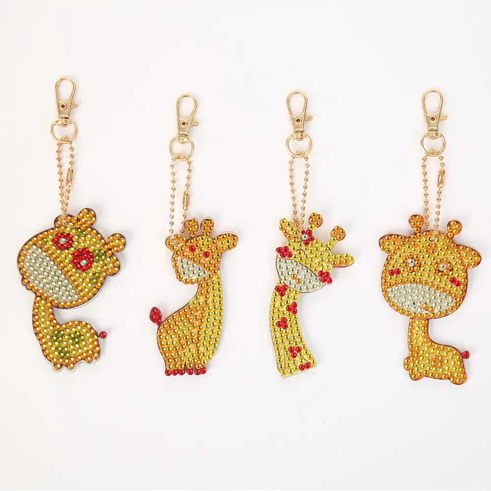 Diamond Embroidered Animal Keychain Set for Girls — feature 5