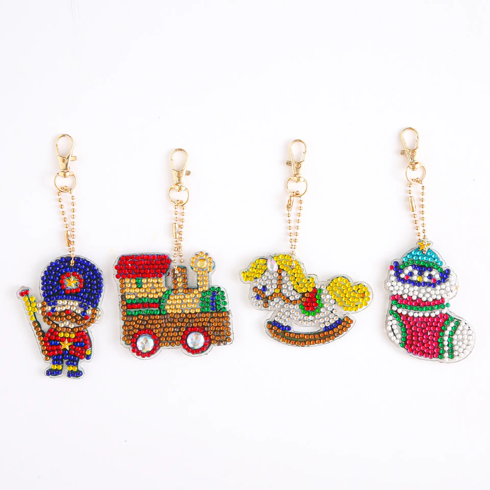 Diamond Embroidered Animal Keychain Set for Girls — feature 9