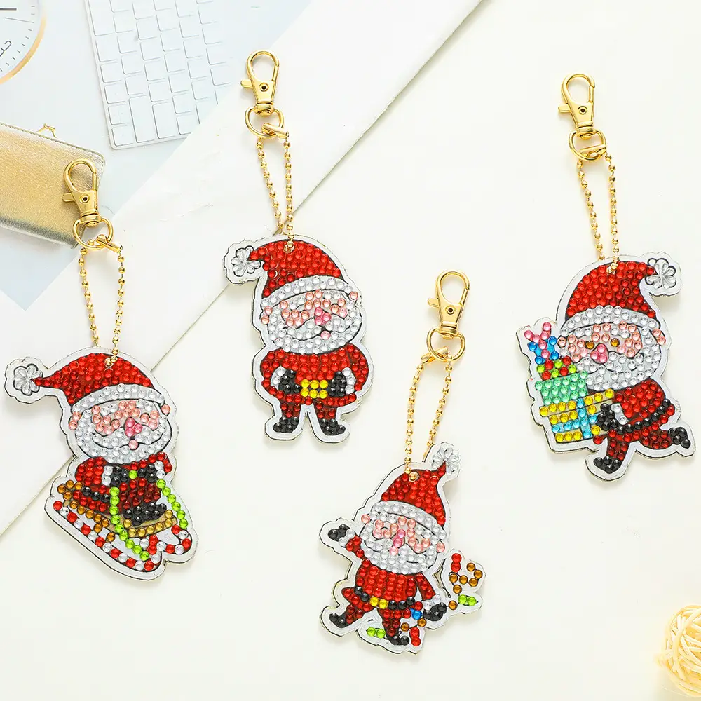 Diamond Embroidered Animal Keychain Set for Girls - Image 14