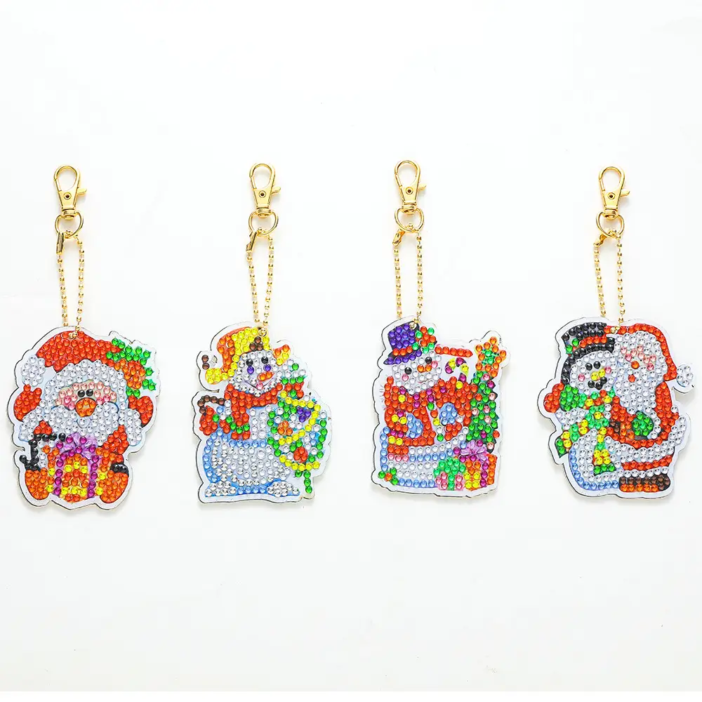 Diamond Embroidered Animal Keychain Set for Girls - Image 19