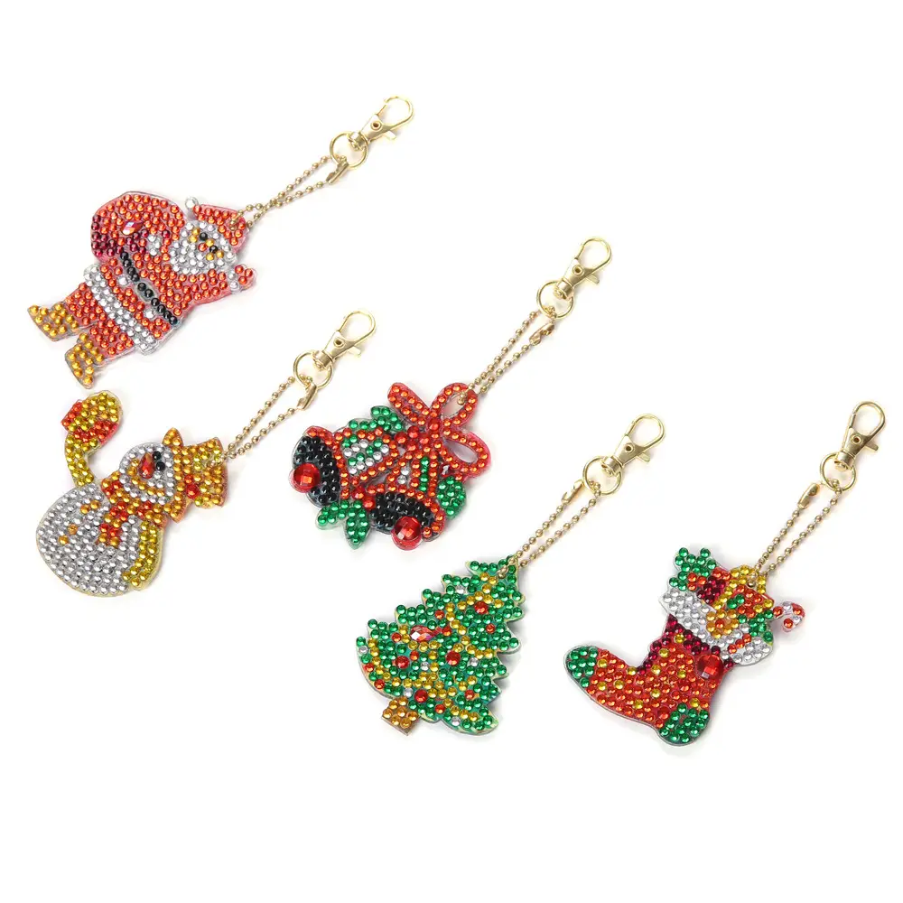 Diamond Embroidered Animal Keychain Set for Girls - Image 20