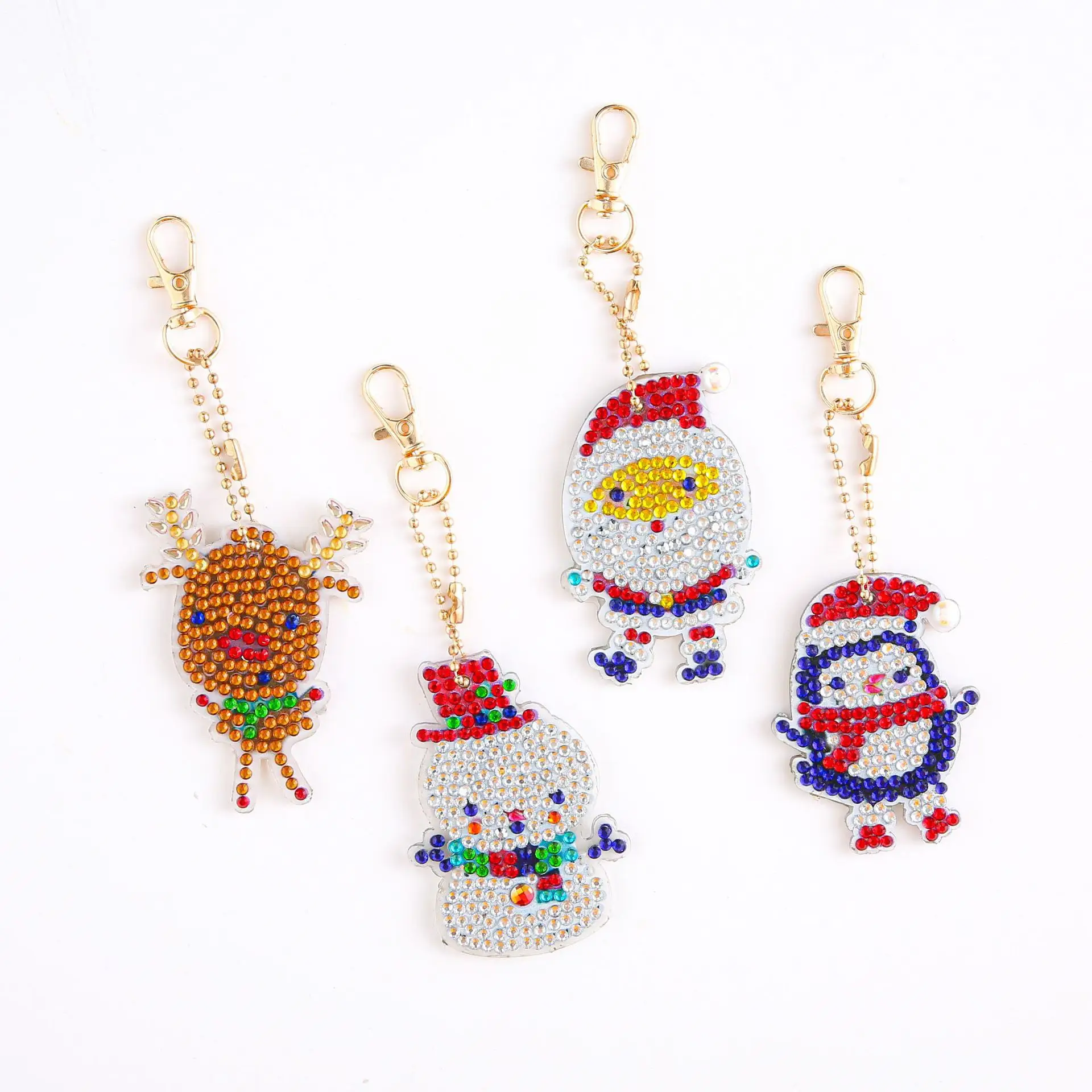 Diamond Embroidered Animal Keychain Set for Girls - Image 9