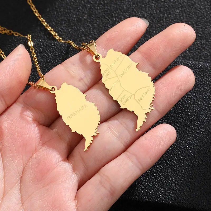 Golden Leaf Necklace with "BREATH" Design for Men Women — feature 20