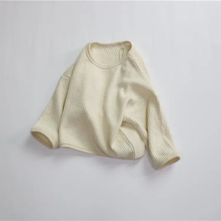 25 Spring Kids Waffle Cotton T-Shirt Bottom Set — feature 4