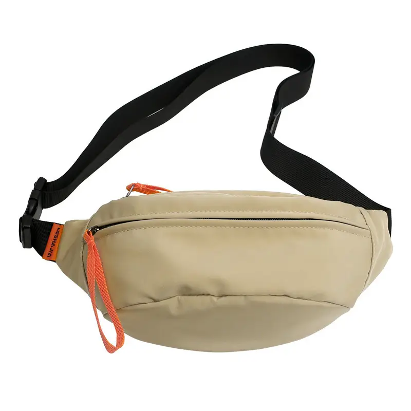 Men's Orange Crossbody Bag with Black Strap - Image 10