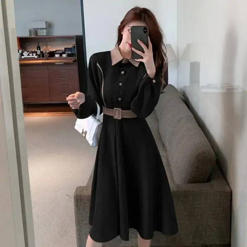 Women's Light Luxury Coat Dress Autumn Winter 2022 - Image 2