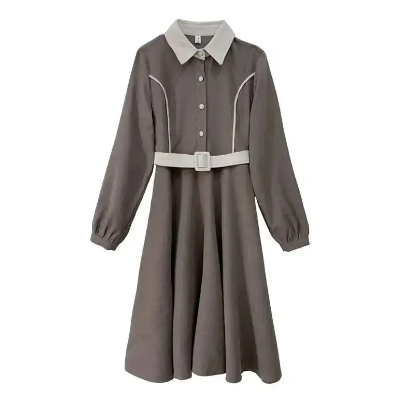 Women's Light Luxury Coat Dress Autumn Winter 2022 - Image 5