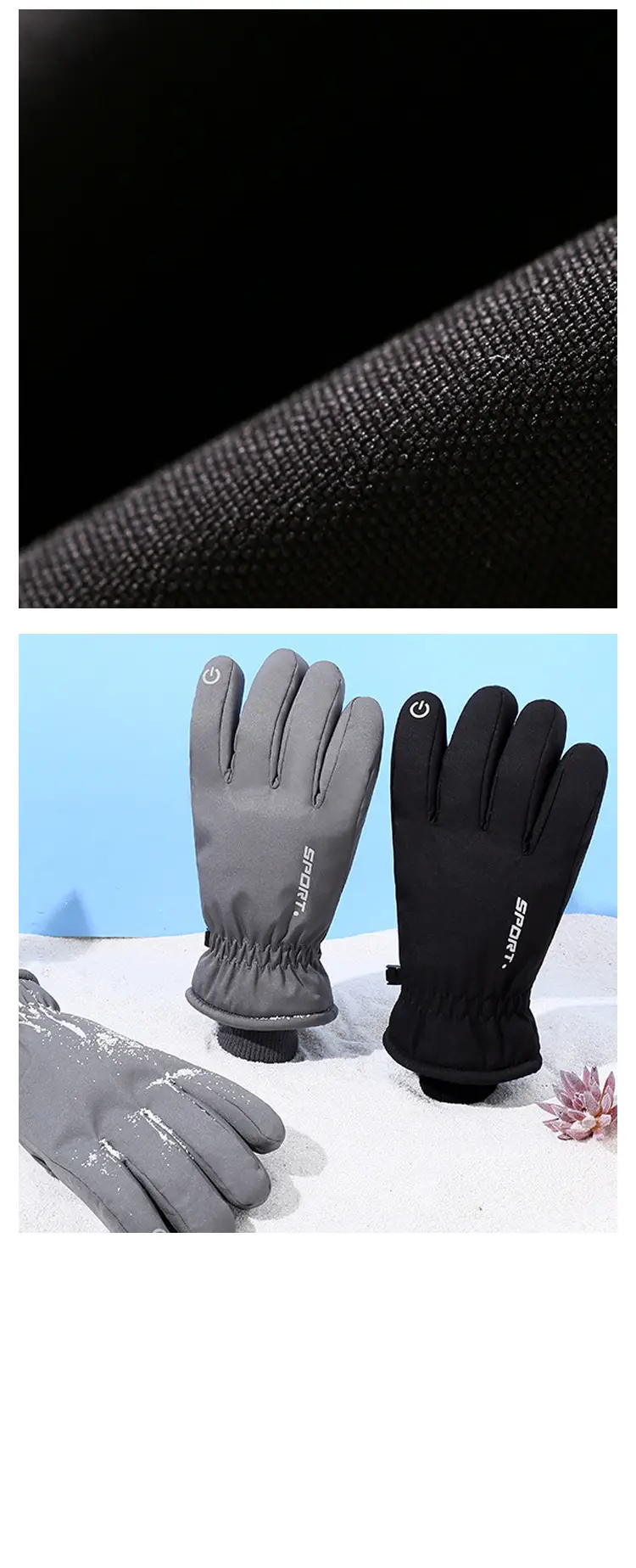 Cross-Border Warm Gloves for Men Women Fleece Lined Winter Coldproof — feature 18