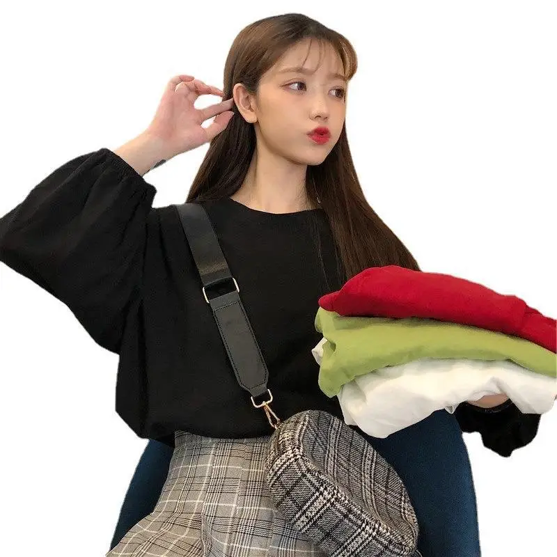 2025 Korean Style Loose Sleeve T-Shirt Women