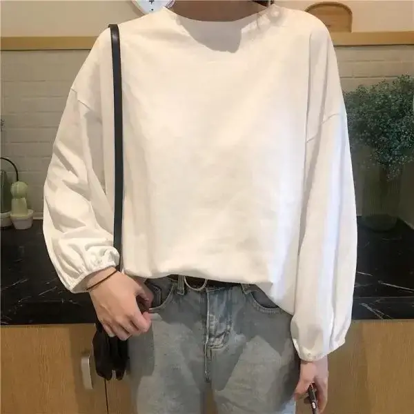2025 Korean Style Loose Sleeve T-Shirt Women