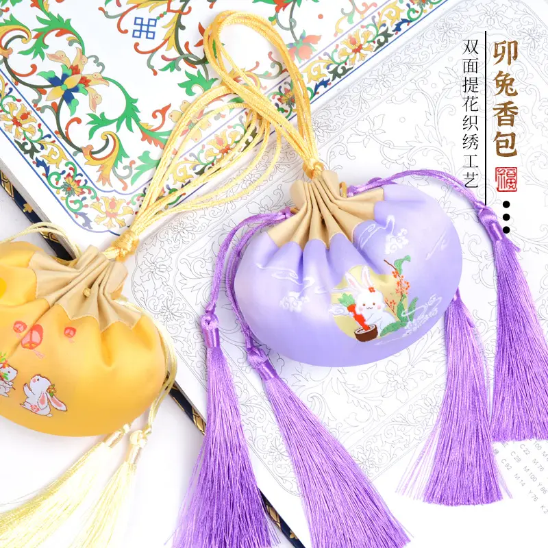 Fragrant Rabbit Tassel Sachet Purple - Image 14