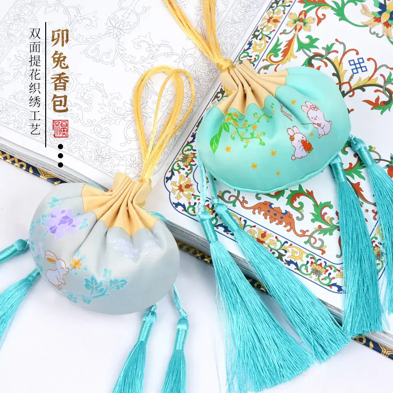 Fragrant Rabbit Tassel Sachet Purple - Image 16