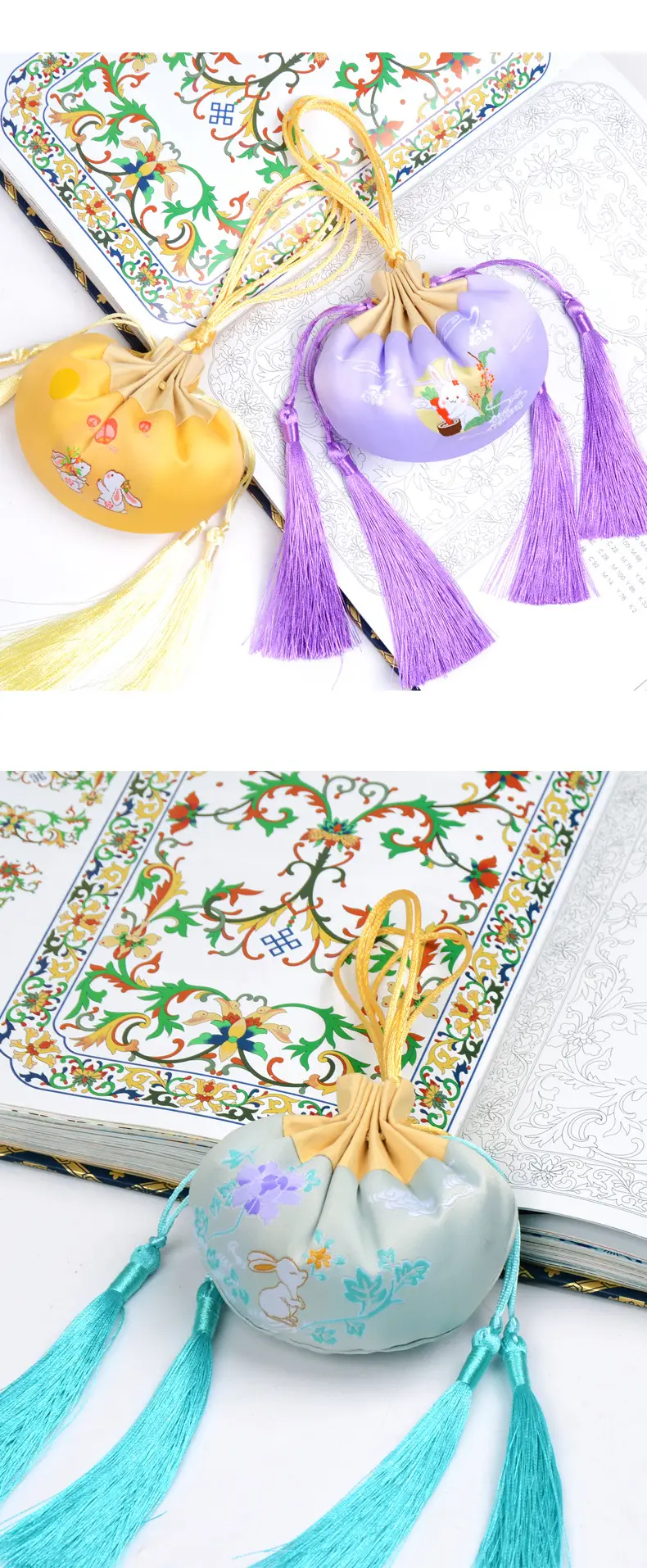 Fragrant Rabbit Tassel Sachet Purple — feature 7