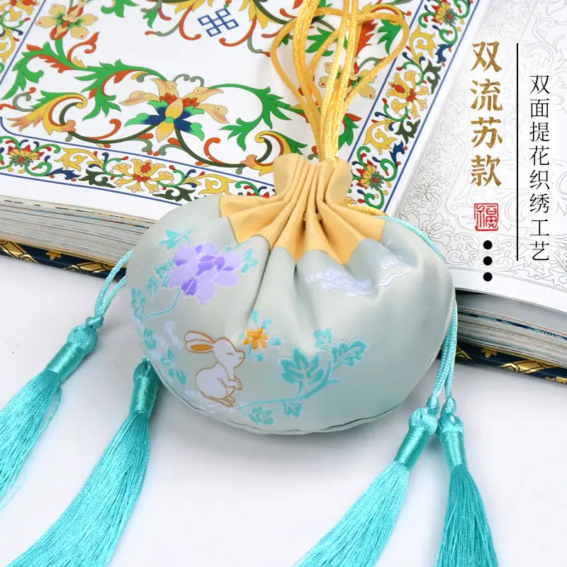 Fragrant Rabbit Tassel Sachet Purple - Image 11