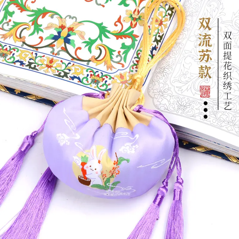 Fragrant Rabbit Tassel Sachet Purple - Image 7
