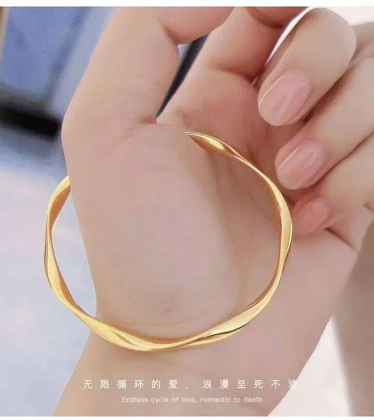 Mobius Copper Gold Plated Bracelet for Women — feature 18