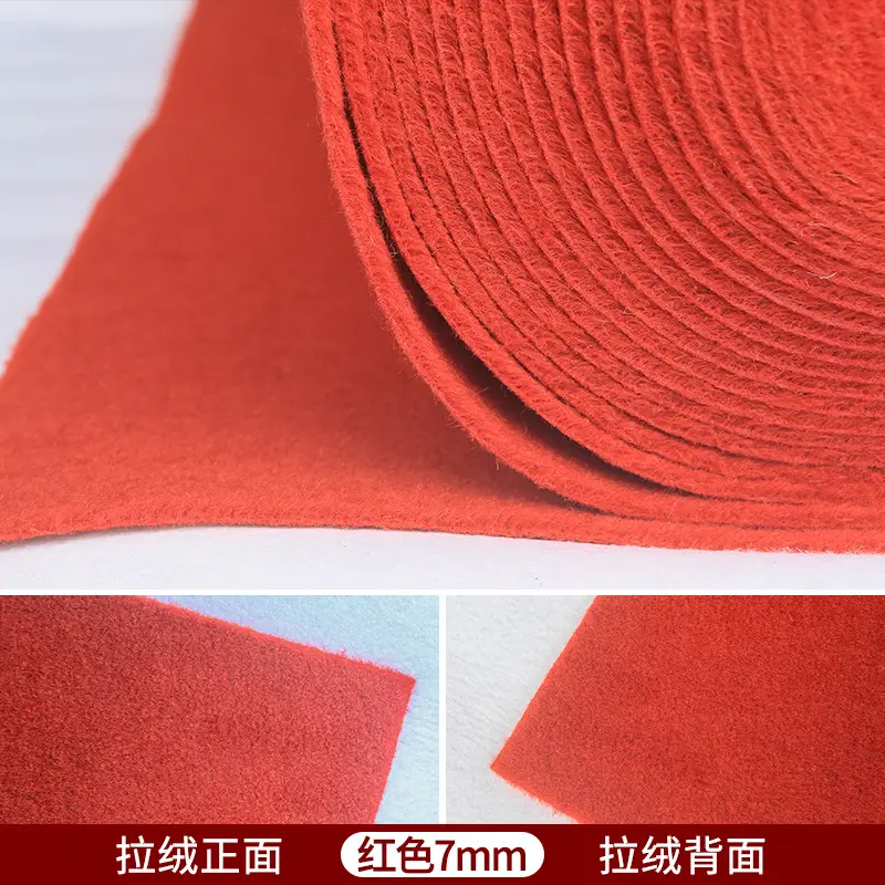 Red Long-Lasting Brushed Carpet for Office & Wedding Use - Image 6