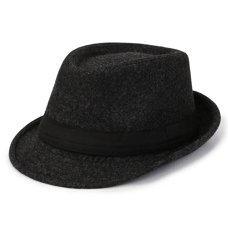 Black Woolen Men's Hat Winter Warm Wholesale - Image 4