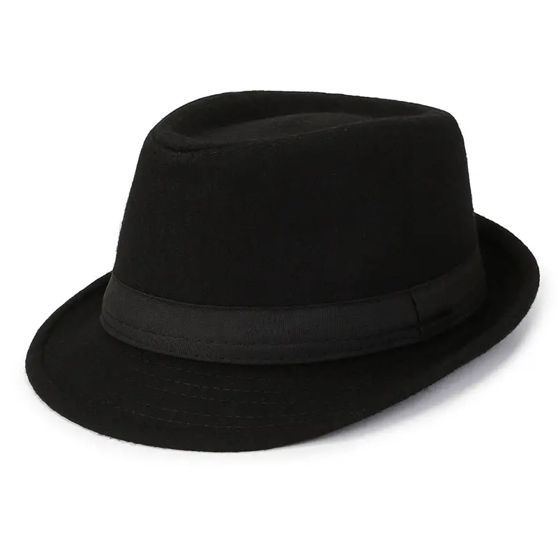 Black Woolen Men's Hat Winter Warm Wholesale - Image 6