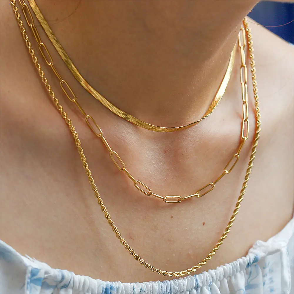 Titanium Steel Snake Bone Necklace for Women - Image 24