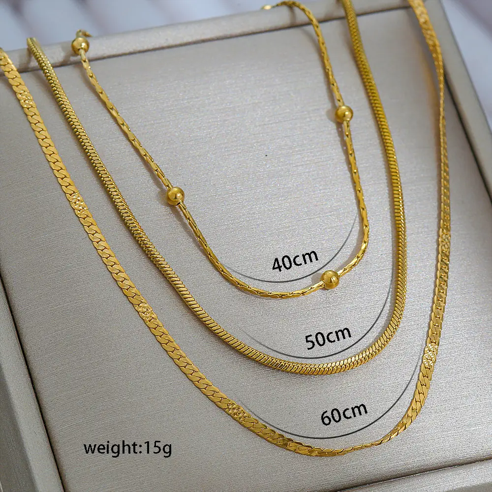 Titanium Steel Snake Bone Necklace for Women - Image 11