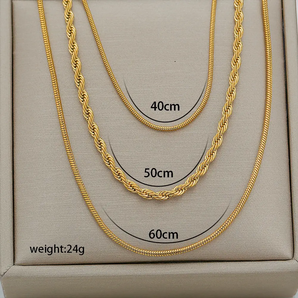 Titanium Steel Snake Bone Necklace for Women - Image 12