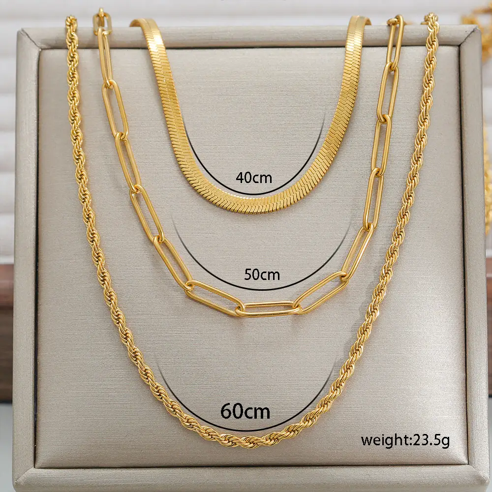 Titanium Steel Snake Bone Necklace for Women - Image 14