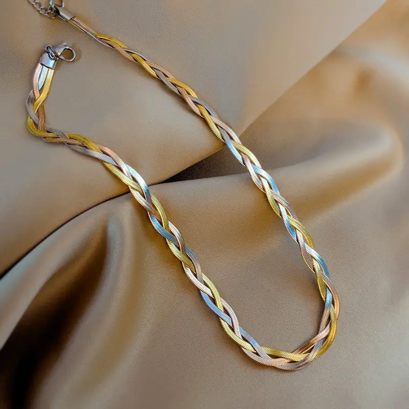 Titanium Steel Snake Bone Necklace for Women - Image 20