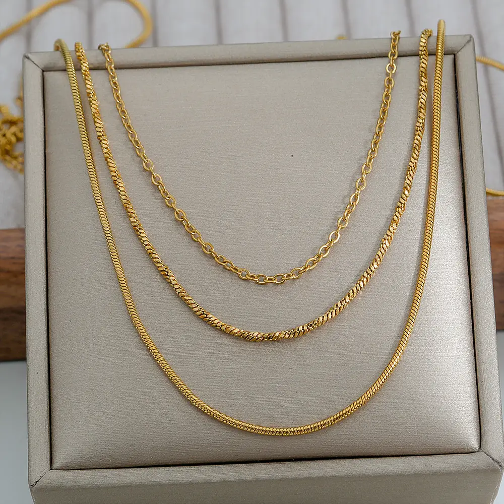 Titanium Steel Snake Bone Necklace for Women - Image 9