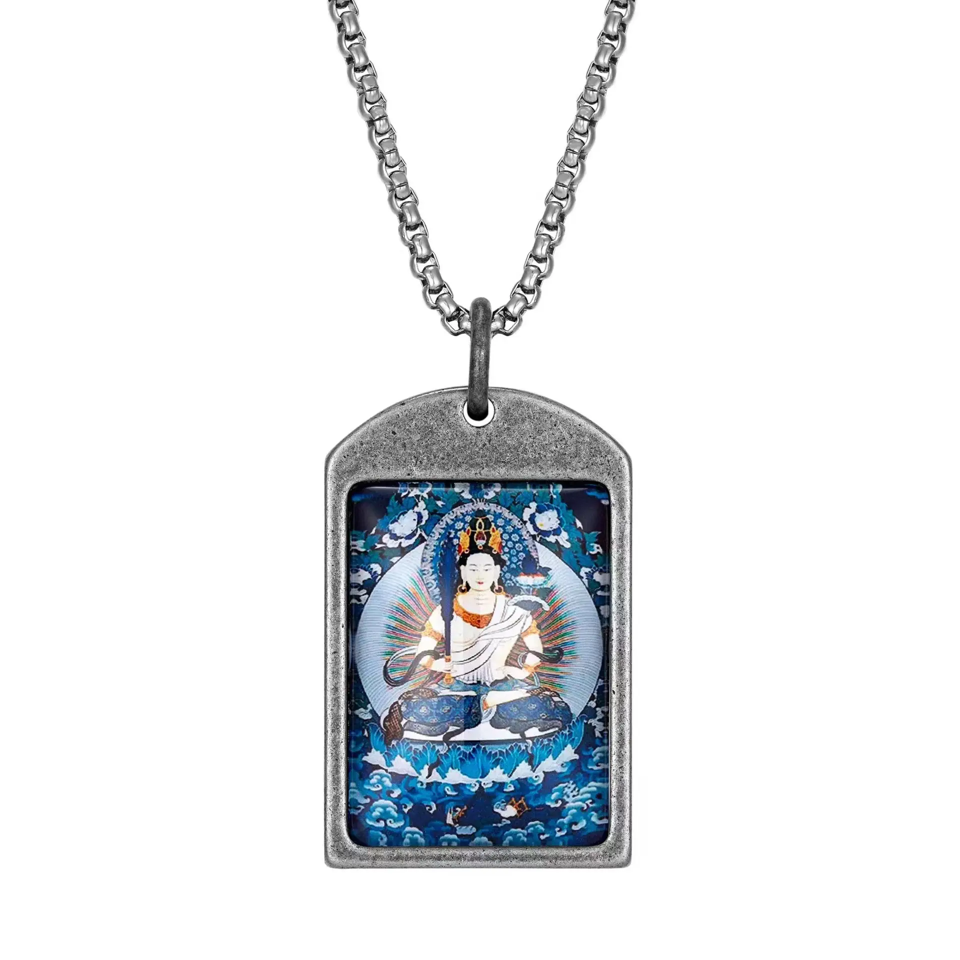 Titanium Zodiac Thangka Necklaces for Men Women - Image 14