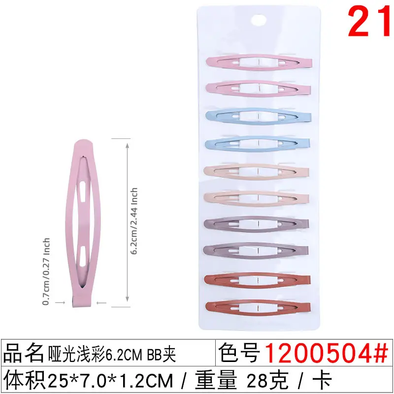 24 Pcs Colorful Hair Clips for Women