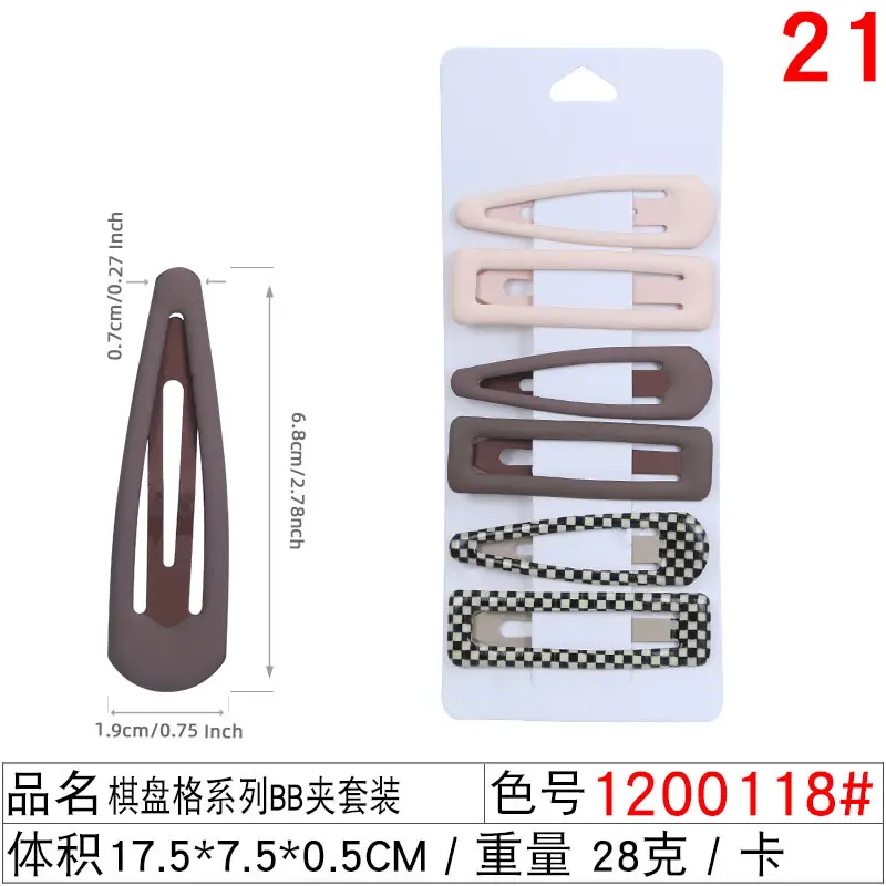 24 Pcs Colorful Hair Clips for Women