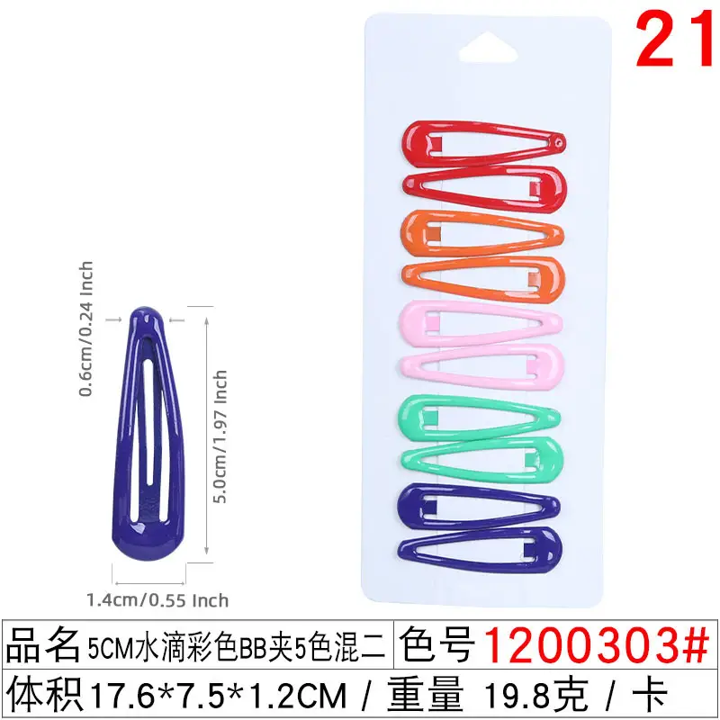 24 Pcs Colorful Hair Clips for Women